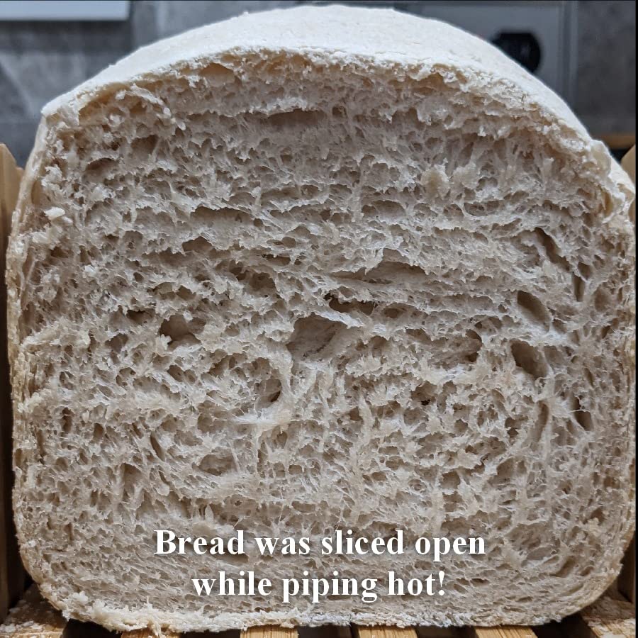 KBS Pro 710W 2LB Bread Maker, Stainless Steel 17-in-1 Smart Bread Machine with Healthy Ceramic Pan, Automatic Nut Dispenser, Tempered Glass Touch Panel, 3 Crust Colors, 15H Timer & Keep-Warm, Recipes customer photo 1