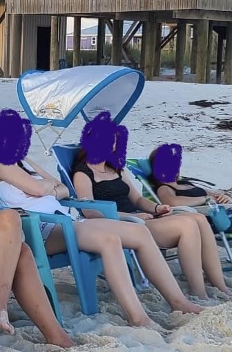 GCI Outdoor Sunshade Backpack Beach Chair | Reclining Folding Canopy Chair with Durable Armrests, Drink Holder & Carry Straps customer photo 1