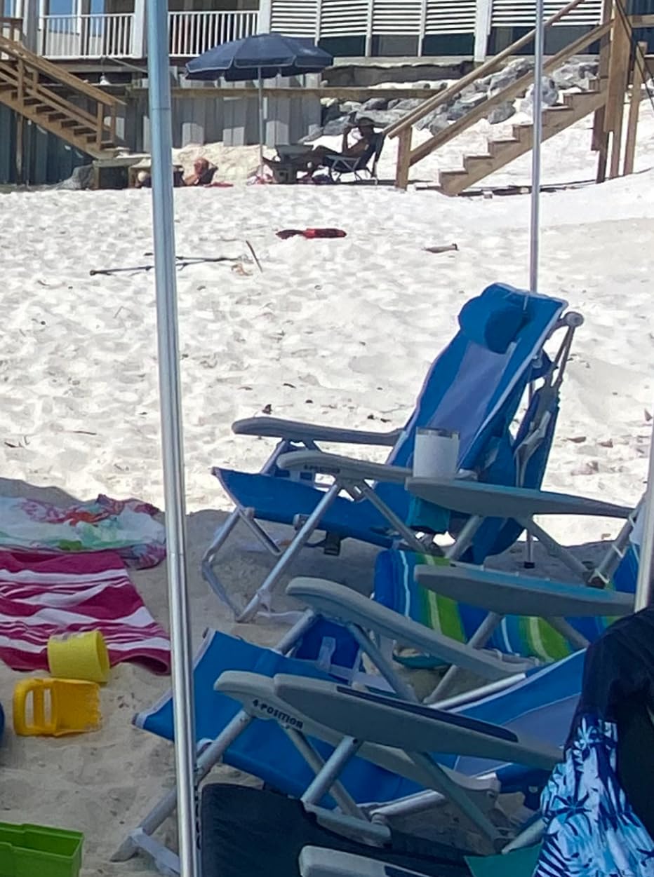 GCI Outdoor Sunshade Backpack Beach Chair | Reclining Folding Canopy Chair with Durable Armrests, Drink Holder & Carry Straps customer photo 2