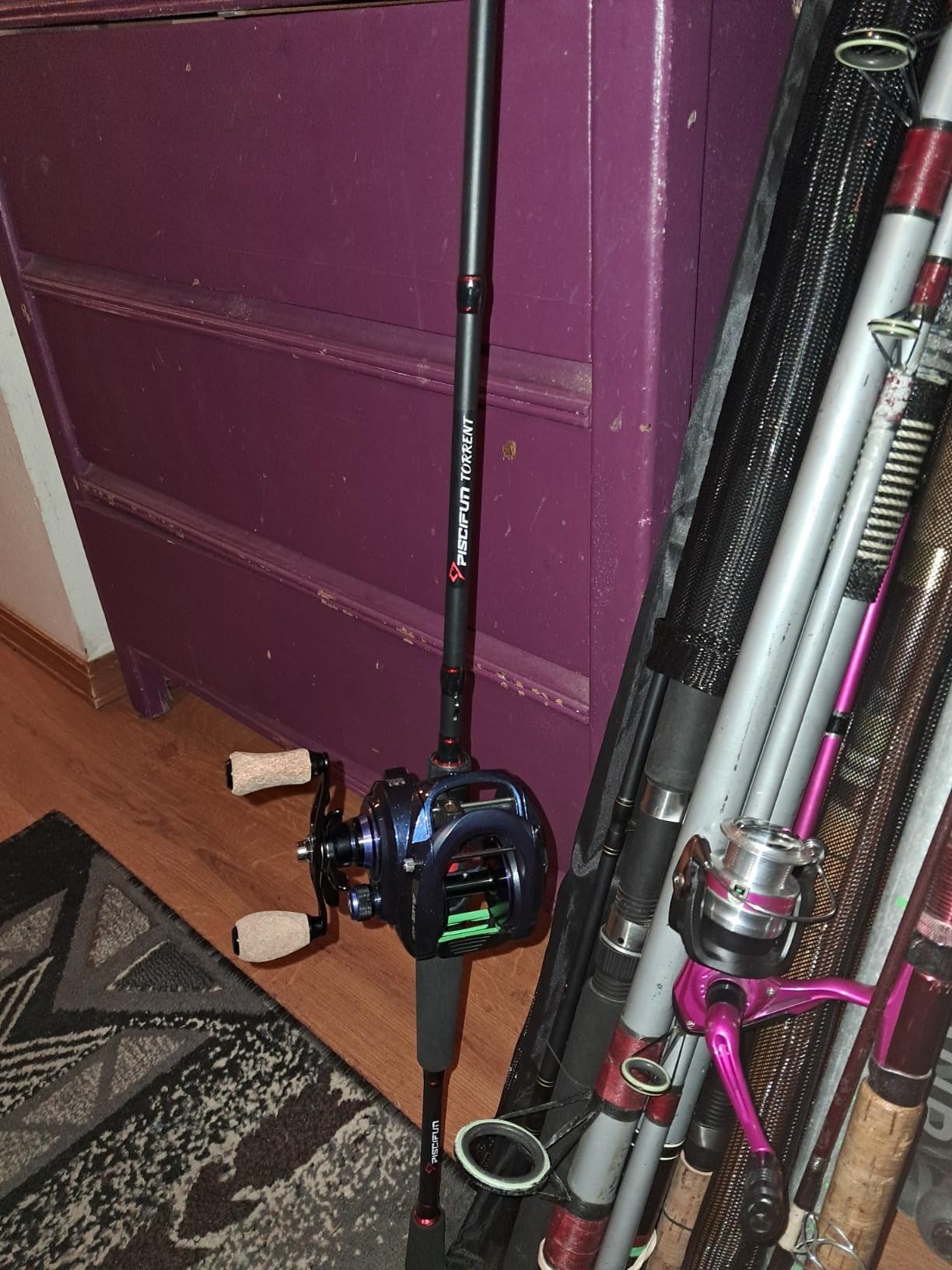 Piscifun Torrent Fishing Rod, IM6 Carbon Baitcaster Rod & Spinning Rod, High Sensitive Lightweight Casting Rod & Spinning Fishing Rod, Zirconium Oxide Rings, 2 Pieces Baitcast Rod & Spin Rod customer photo 2