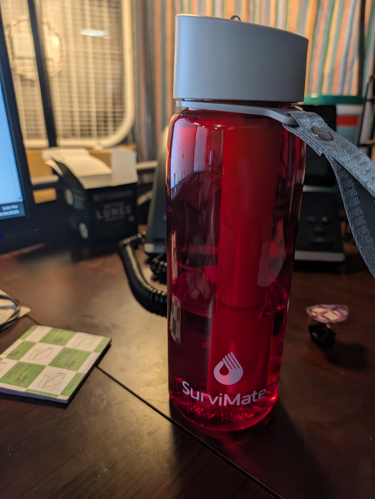 Survimate 5-Stage 0.01μm Ultra-Filtration Filtered Water Bottle, BPA-Free Material, NSF/ANSI 42&372 Certified, Portable Water Filter Bottle for Survival, Camping, Hiking, and Emergency Use customer photo 2