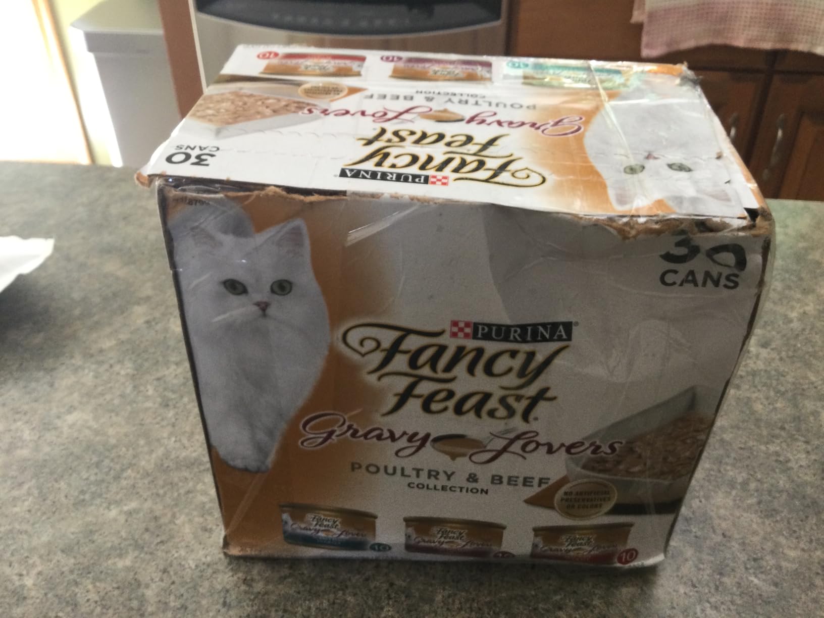 Fancy Feast Poultry and Beef Feast Classic Pate Collection Grain Free Wet Cat Food Variety Pack - (Pack of 30) 3 oz. Cans customer photo 1