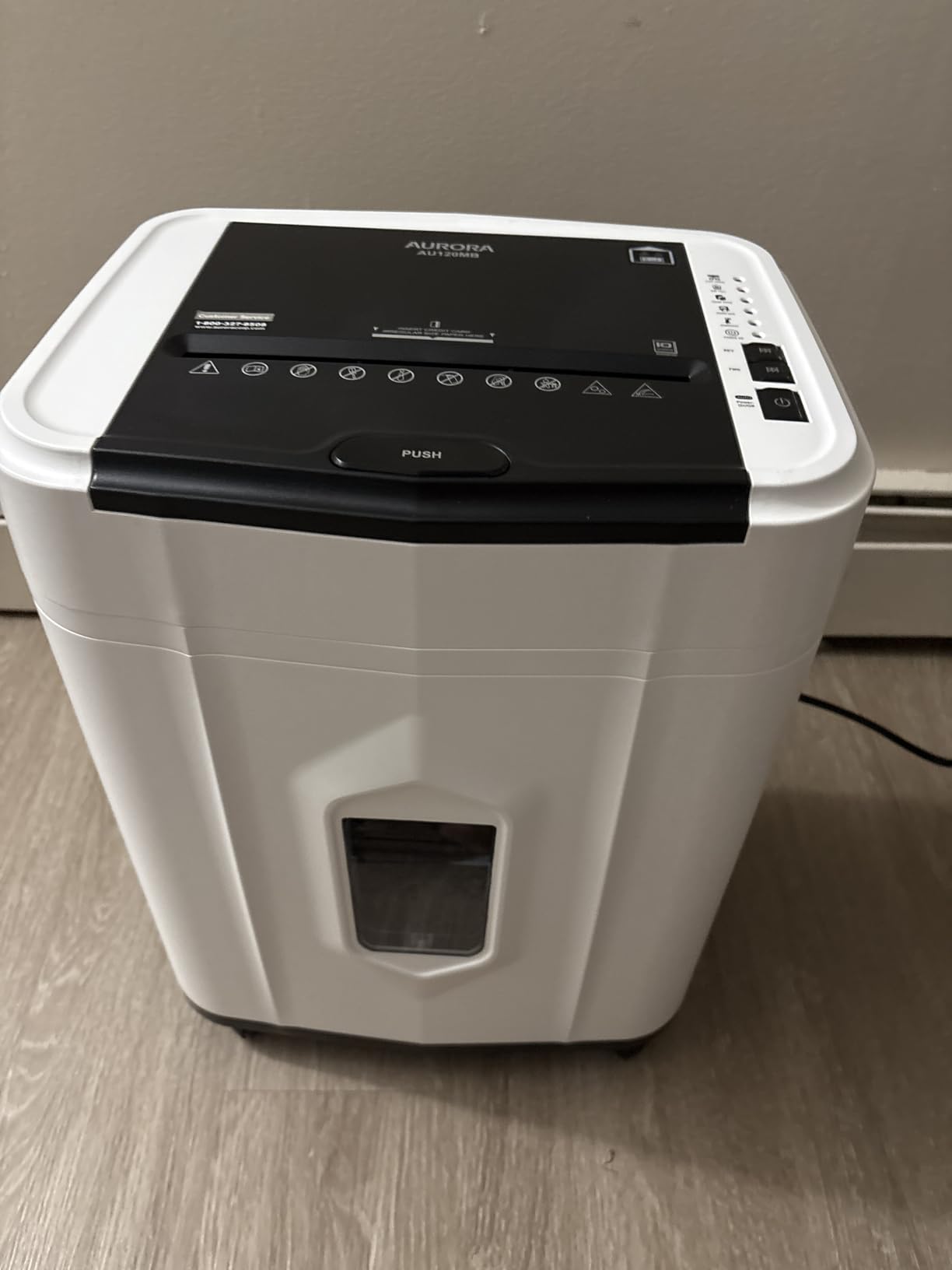 Aurora AU1210MA Professional Grade High Security 12-Sheet Micro-Cut Paper/CD and Credit Card/ 60 Minutes Continuous Run Time Shredder customer photo 1