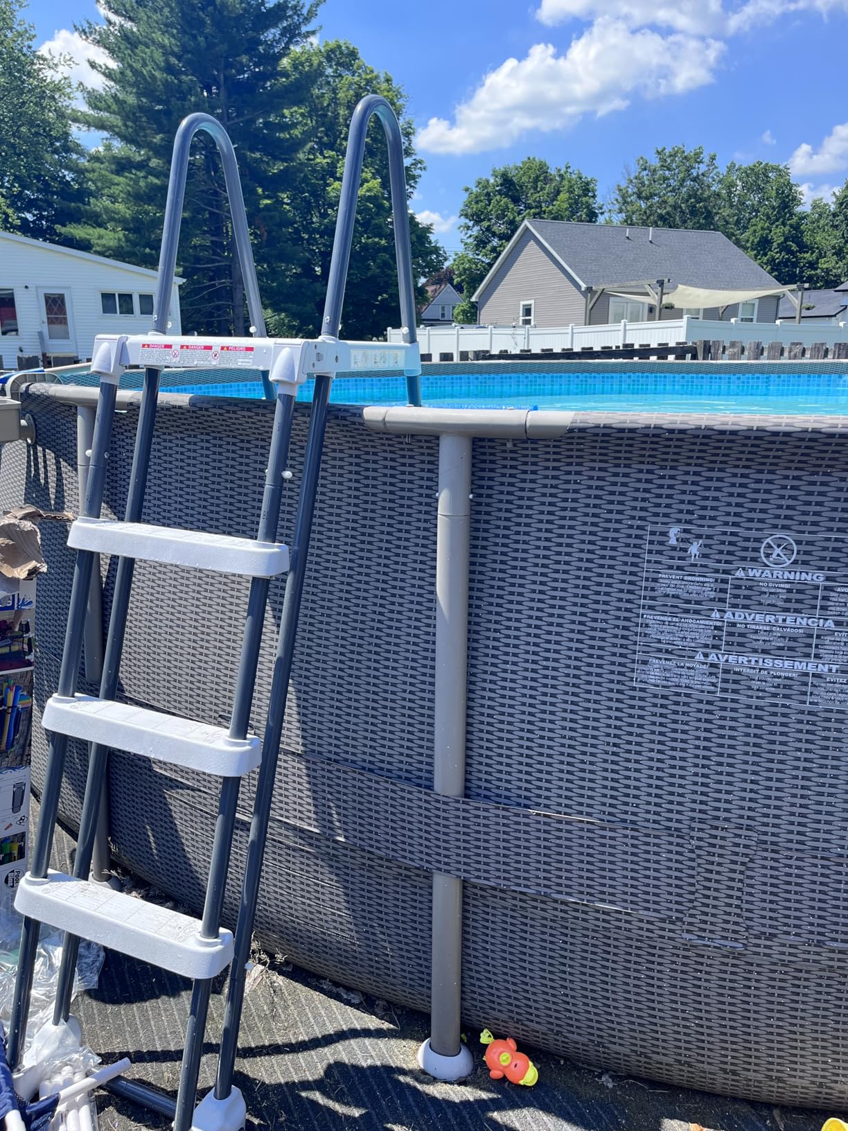 Intex 28076E Deluxe Pool Ladder with Removable Steps for Intex Pools with Wall Height of 48 Inch customer photo 1