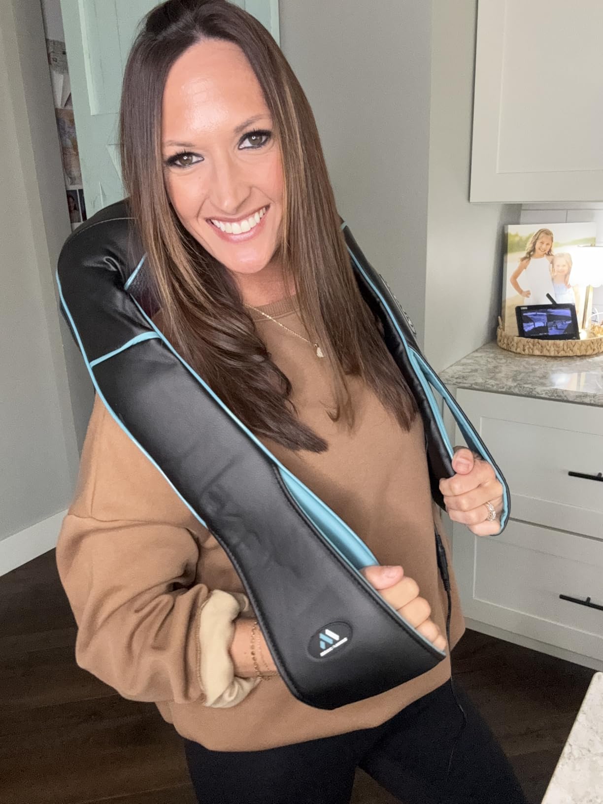 MagicMakers Shiatsu Neck Massager with Heat for Pain Relief Deep Tissue - Back and Shoulder Relief customer photo 1