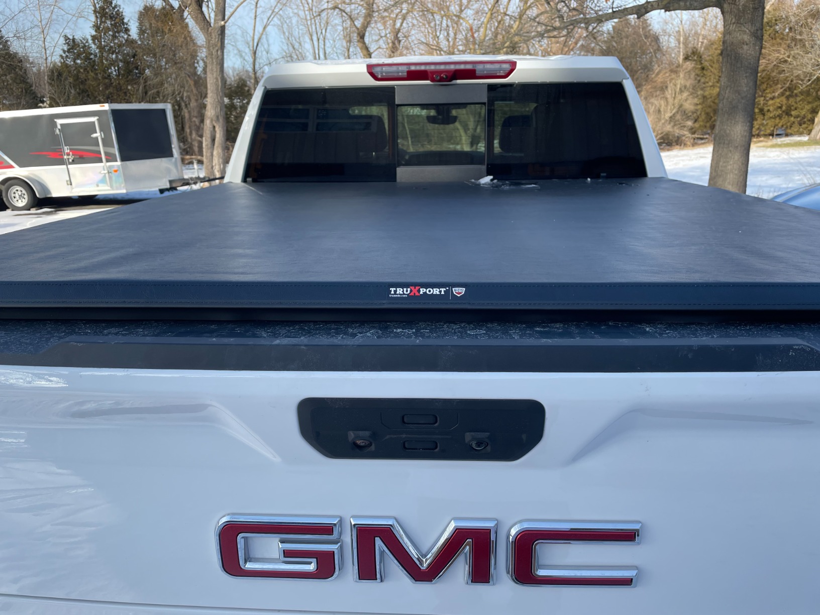 TruXedo TruXport Soft Roll Up Truck Bed Tonneau Cover | 272401 | Fits 2019 - 2025 Chevy/GMC Silverado/Sierra, w/ MultiPro/Flex tailgate (Will not fit Carbon Pro Bed) 5' 10