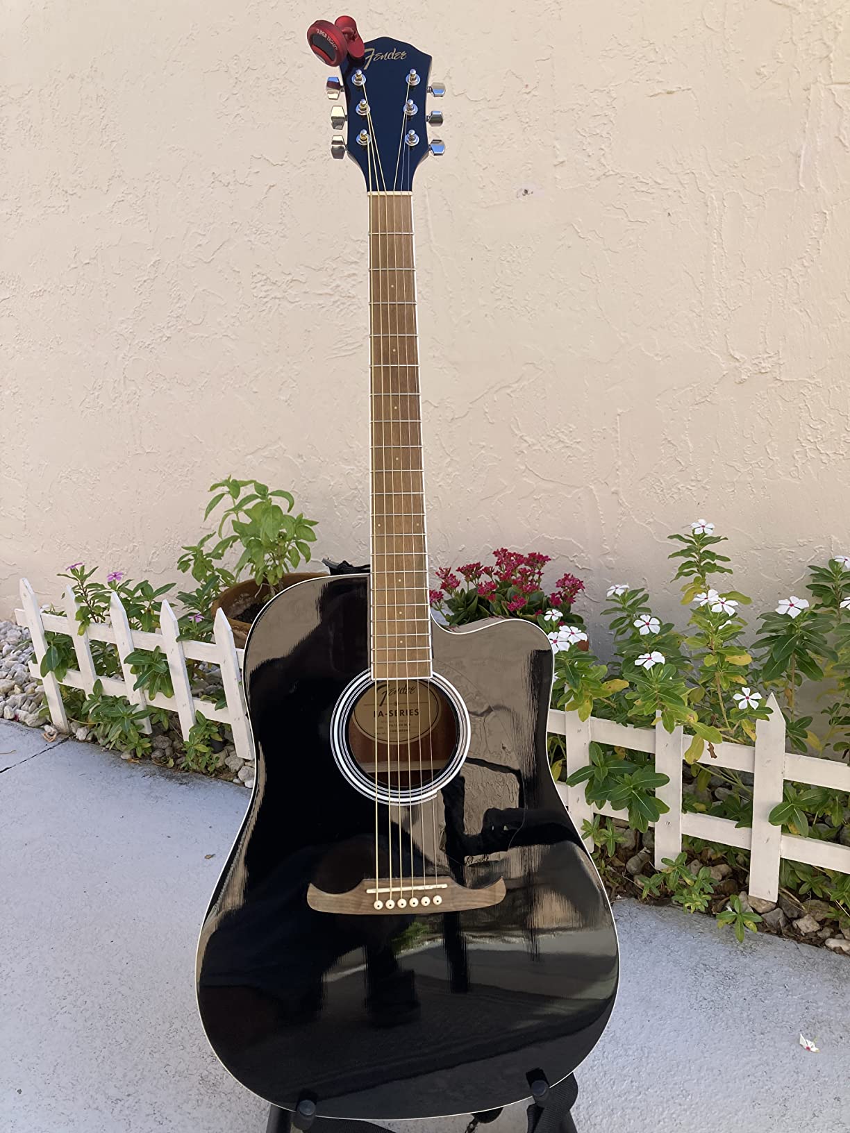 Fender FA-125CE Dreadnought Cutaway Acoustic-Electric Guitar - Natural Bundle with Gig Bag, Tuner, Strap, Strings, Picks customer photo 2