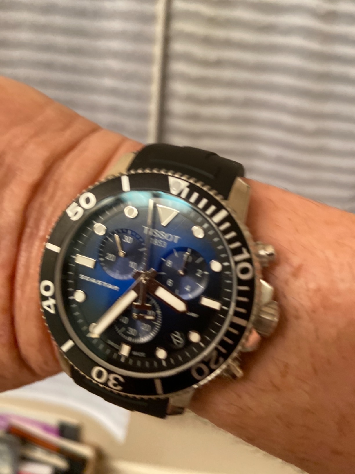 Tissot Seastar 660/1000 Stainless Steel Casual Watch - Swiss Automatic Dive Watch customer photo 2