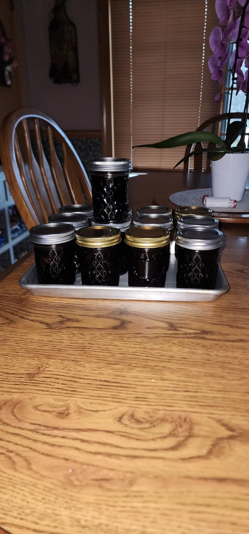 SPANLA Mason Jars, 24 Pack Canning Jars With Regular Lids, Ideal for Jam, Jelly, Honey, Wedding Favors, Shower Favors, DIY Glass Spice Jars - 4 OZ x 8, 8 OZ x 8, 12 OZ x 8 (4oz -8oz-12oz) customer photo 1