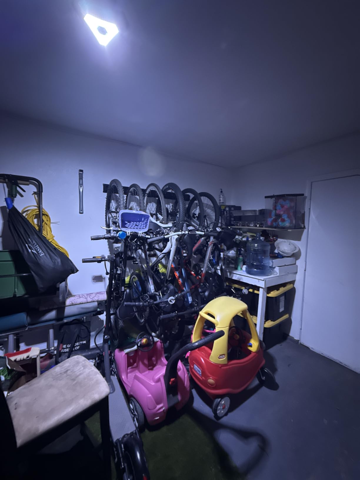 Ultrawall Stainless Steel Bike Storage Rack, 6 Bike Storage Hanger Wall Mount for Home & Garage Holds Up to 300lbs, Black customer photo 2