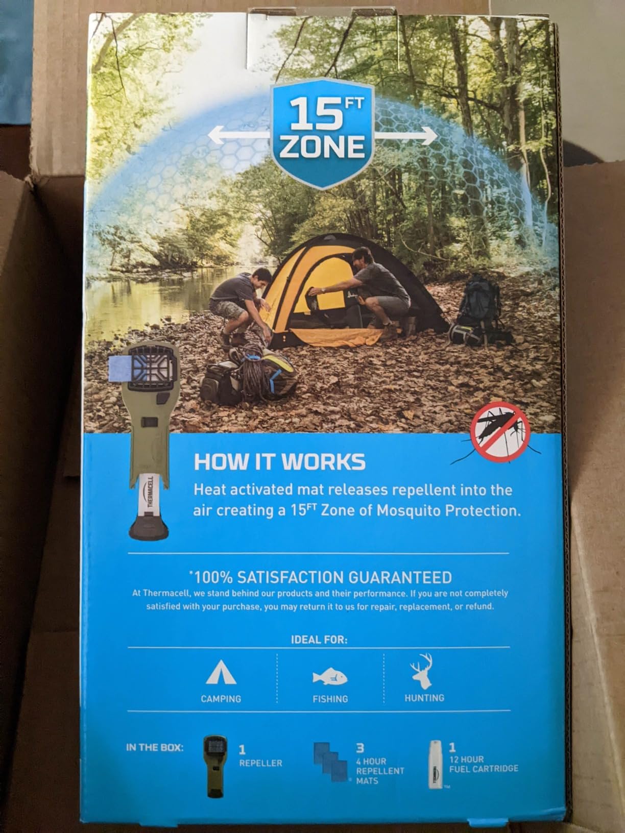 Thermacell Mosquito Portable Repeller; Includes 12-Hour Refill; 15 Foot Zone of Protection; Highly Effective Mosquito Repellent; Deet Free Bug Spray Alternative; Scent Free customer photo 1