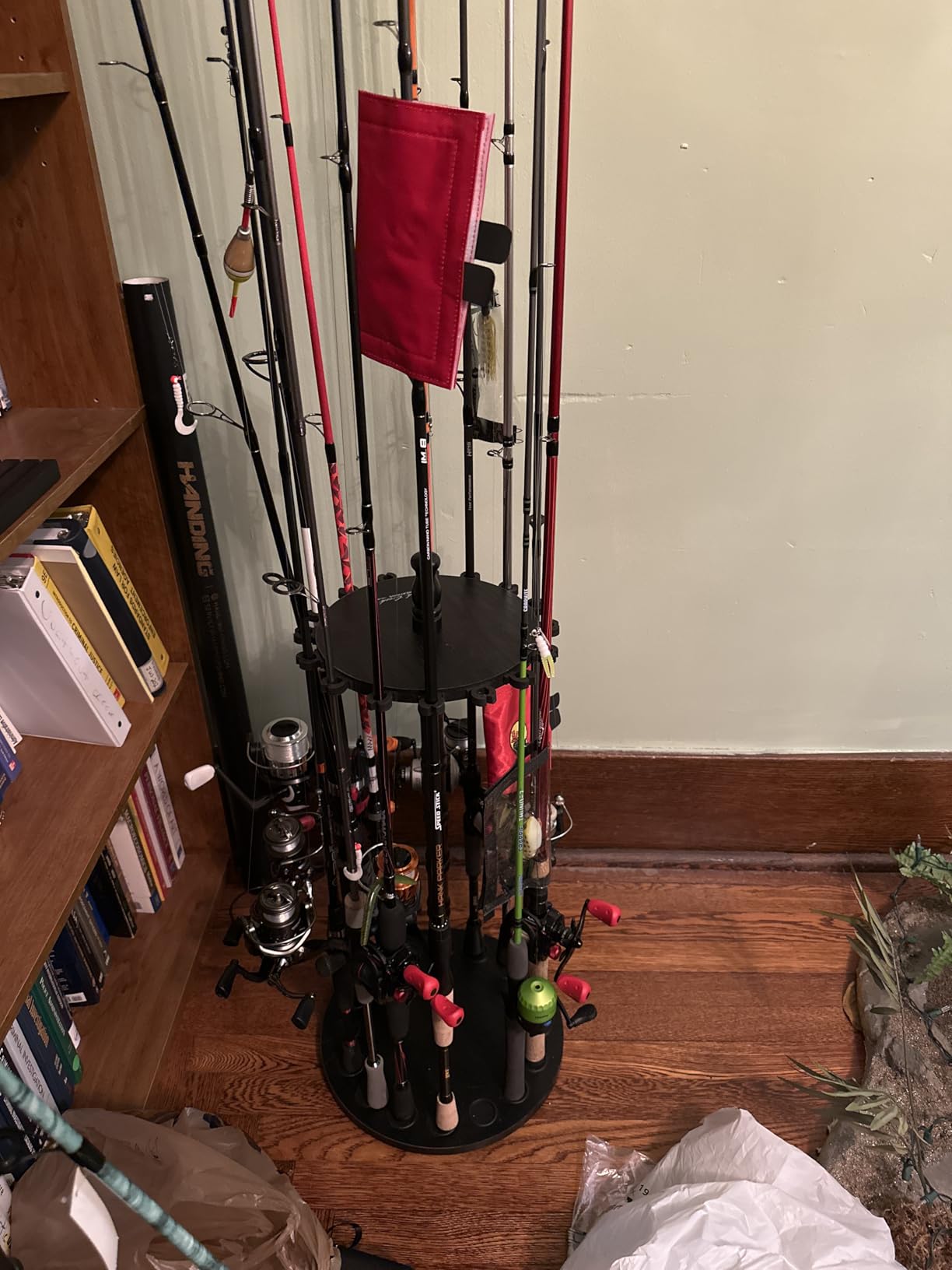 Rush Creek Creations | Rod Holder for 16 Fishing Poles, Garage Organization and Storage, for Reels, Gear, Accessories, Tackle Box customer photo 1