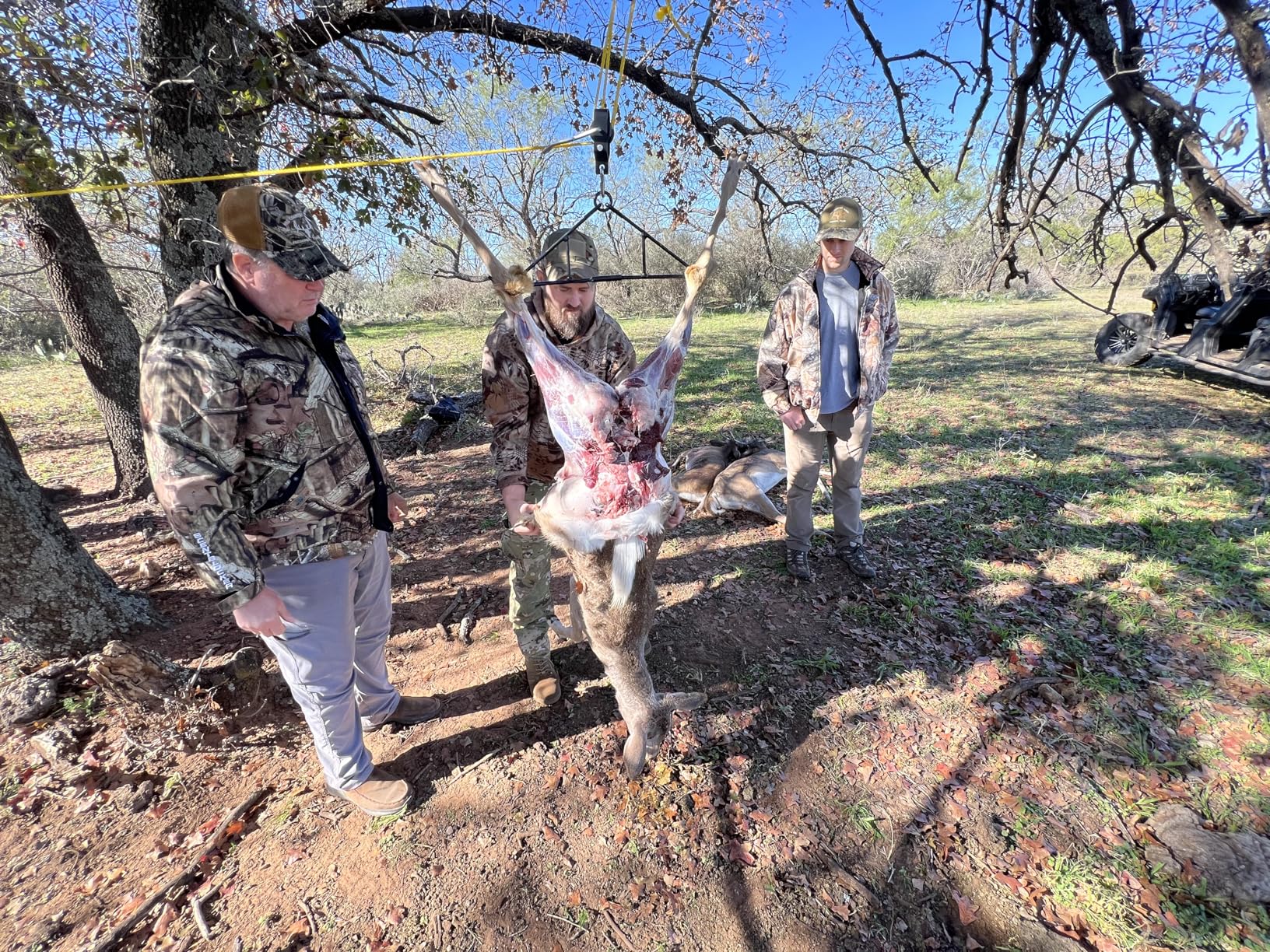 Highwild Game Hanging Gambrel & Hoist Kit with Pulleys & Rope - Deer Hanging Kit Max to 700 LB customer photo 2