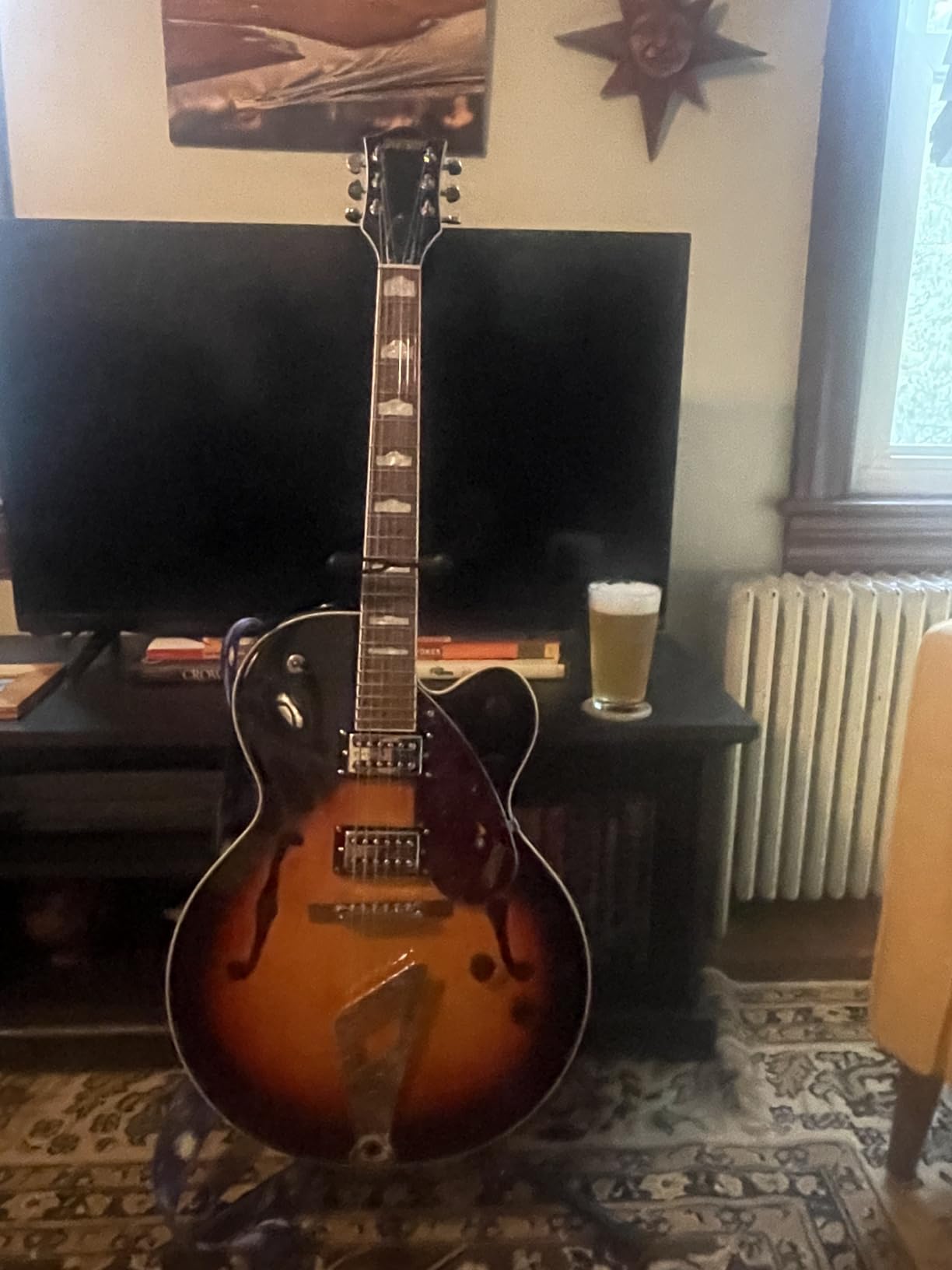 Gretsch G2420 Streamliner Hollow Body 6-String Electric Guitar with Chromatic II Tailpiece, Broad'Tron Pickups, and Laurel Fingerboard (Right-Handed, Aged Brooklyn Burst) customer photo 1