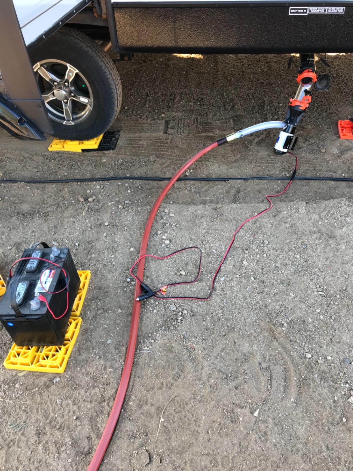 Quick Release RV Macerator Pump - 12V, 12GPM RV Dump Station Mount customer photo 2