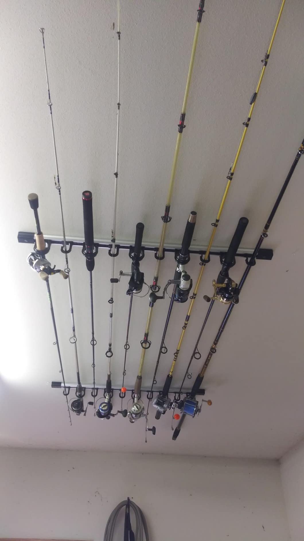 Rush Creek Creations Fishing Rod Holder, Garage Organization and Wall Storage, for Reels, Gear and Accessories customer photo 1