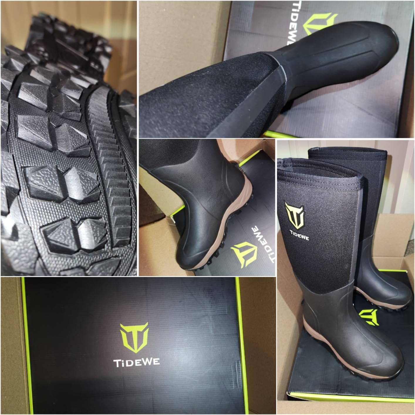 TIDEWE Rubber Neoprene Boots Men And Women customer photo 1
