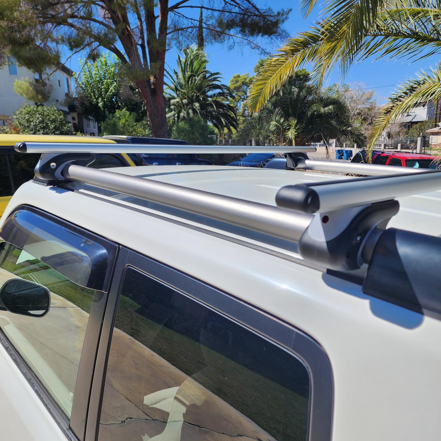 Otherya Aero Aluminum Universal 56'' Roof Rack Cross Bars, Existing Raised Side Rail with Gap -200 lbs Load Capacity customer photo 1