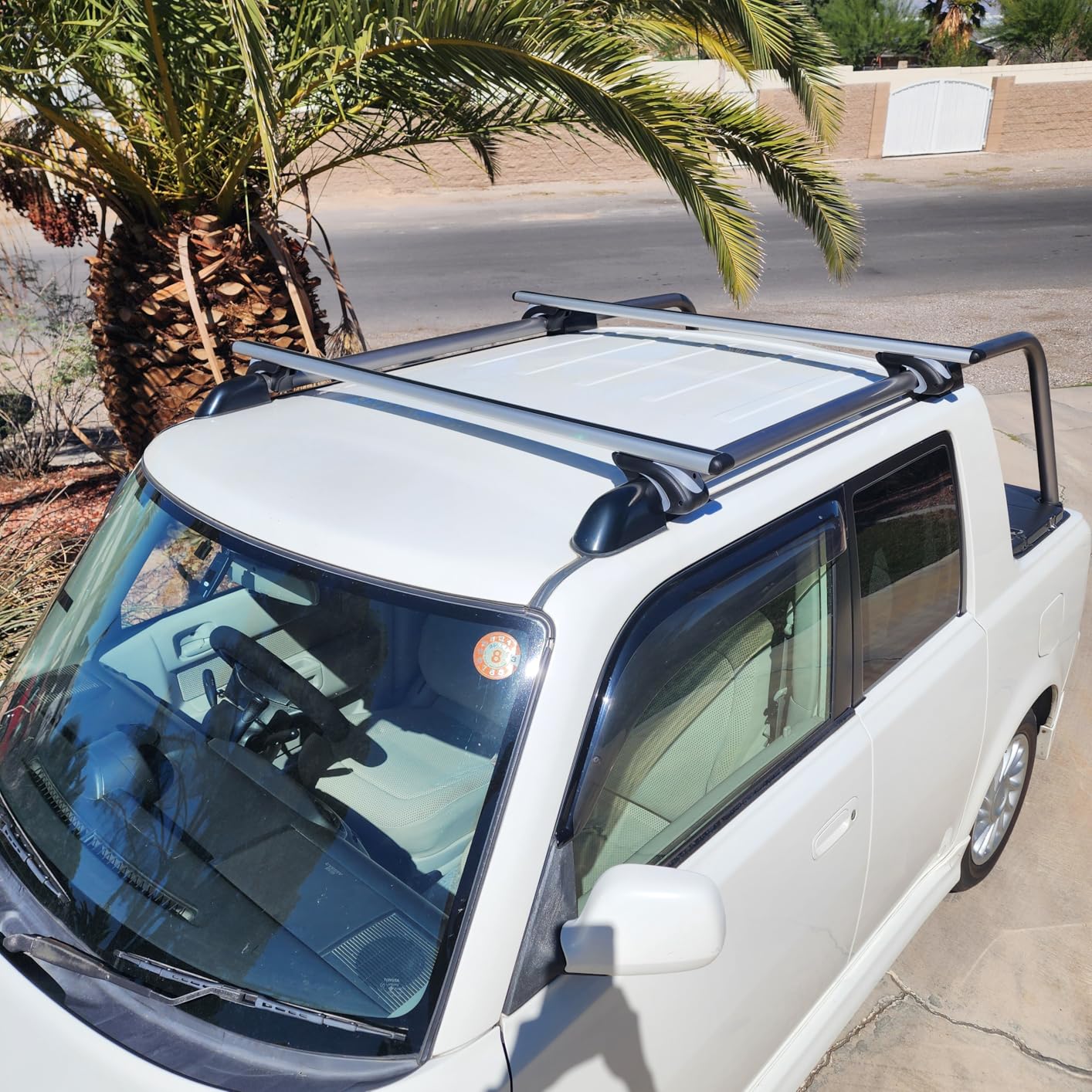Otherya Aero Aluminum Universal 56'' Roof Rack Cross Bars, Existing Raised Side Rail with Gap -200 lbs Load Capacity customer photo 2