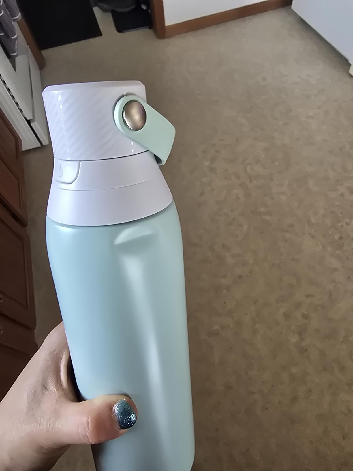 Brita Stainless Steel Premium Filtering Water Bottle, BPA-Free, Reusable, Insulated, Replaces 300 Plastic Water Bottles, Filter Lasts 2 Months or 40 Gallons, Includes 1 Filter, Rose - 20 oz customer photo 1
