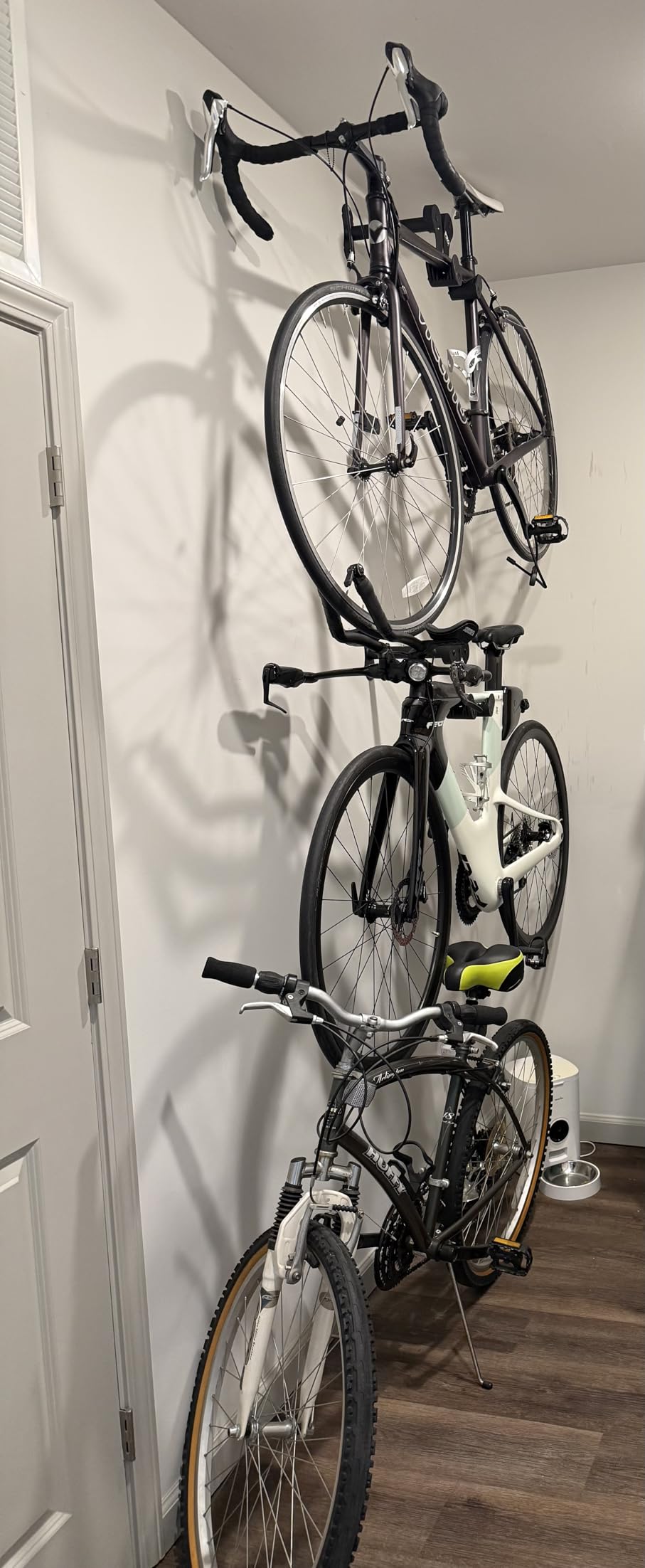 PRO BIKE TOOL Bike Rack Garage Wall Mount - Durable Alloy Bicycle Storage System with Adjustable Hook Hanger for Indoor Use - Ideal for Road, MTB, and Hybrid Bikes customer photo 1