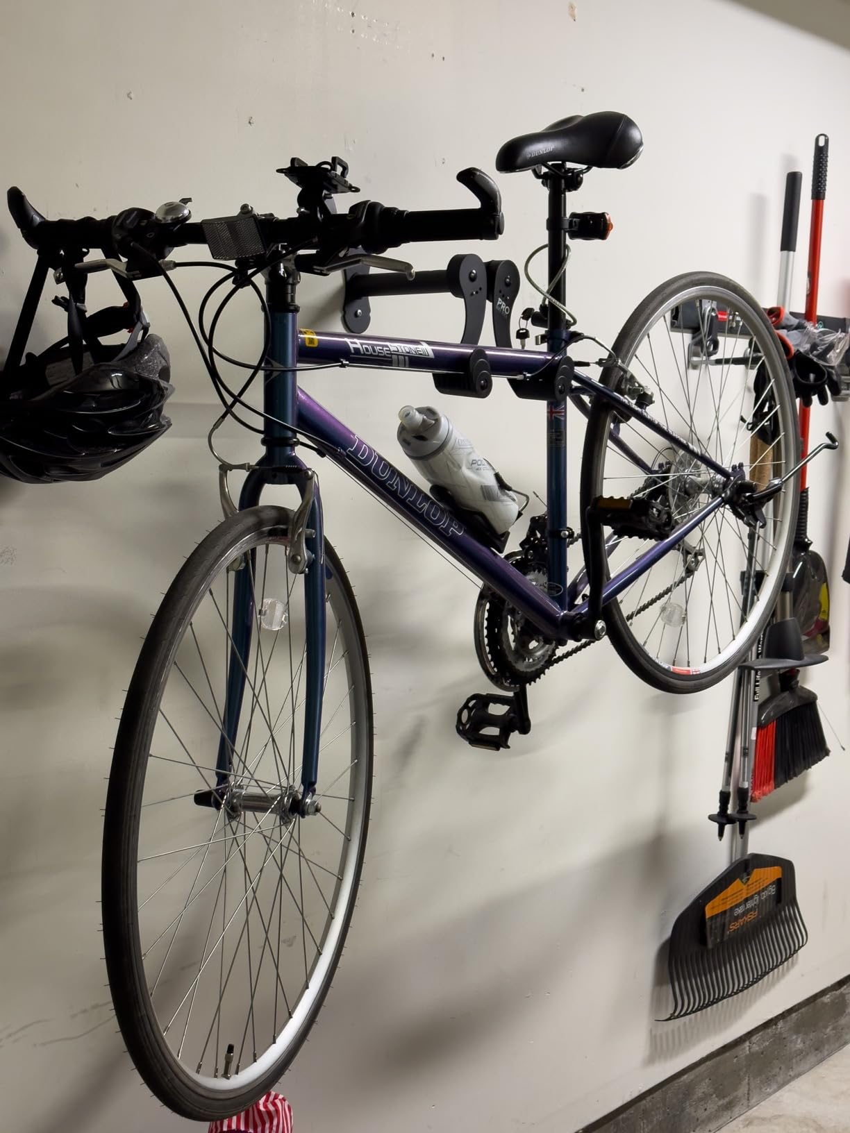 PRO BIKE TOOL Bike Rack Garage Wall Mount - Durable Alloy Bicycle Storage System with Adjustable Hook Hanger for Indoor Use - Ideal for Road, MTB, and Hybrid Bikes customer photo 2