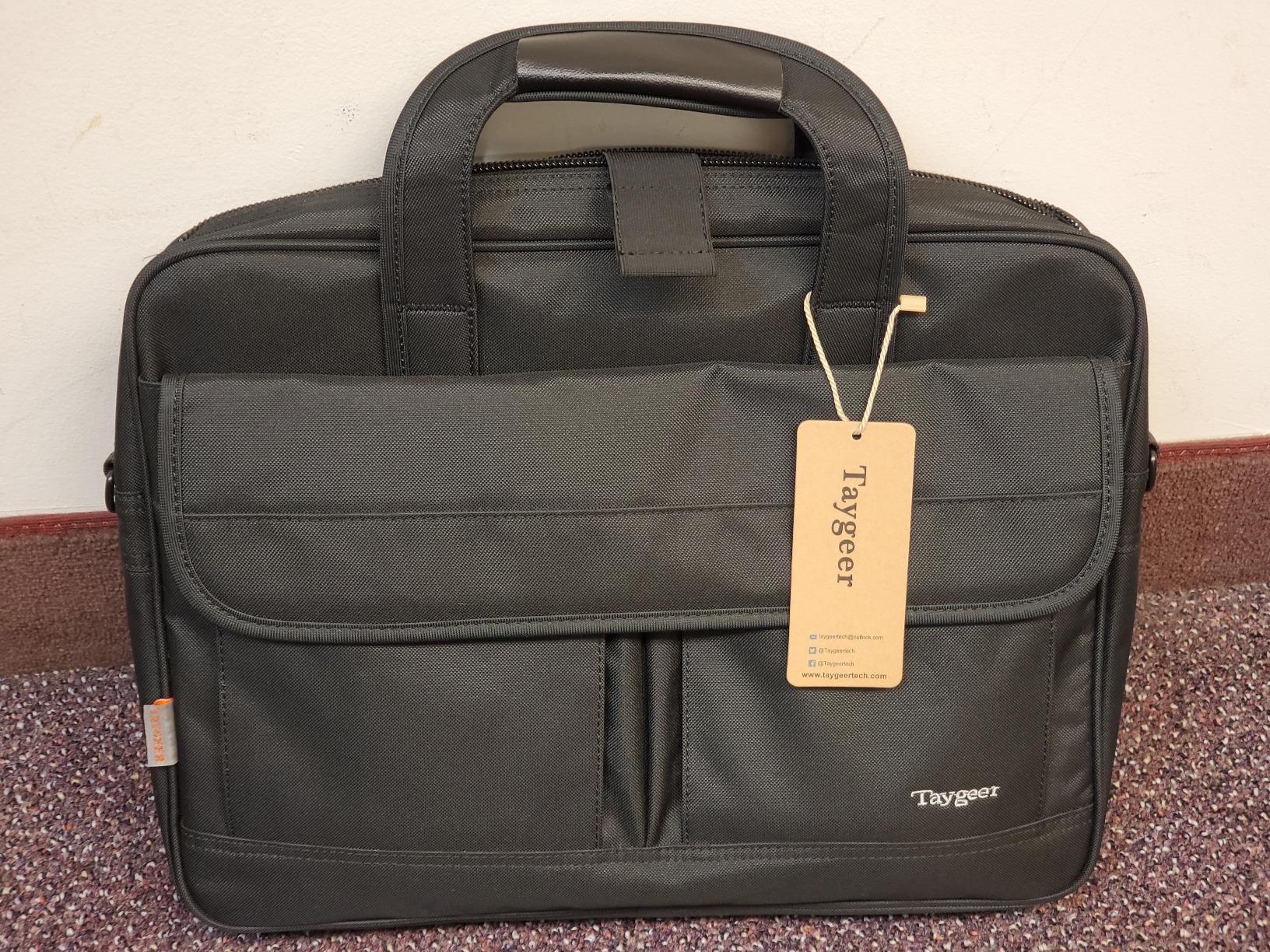 Taygeer 17 inch Laptop Bag, Professional Business Office Briefcase for Men Women, Premium Water Resistant Carry On Laptop Case Shoulder Messenger Bag Fits 15.6 17 Inch Notebook/Computer, Black customer photo 2
