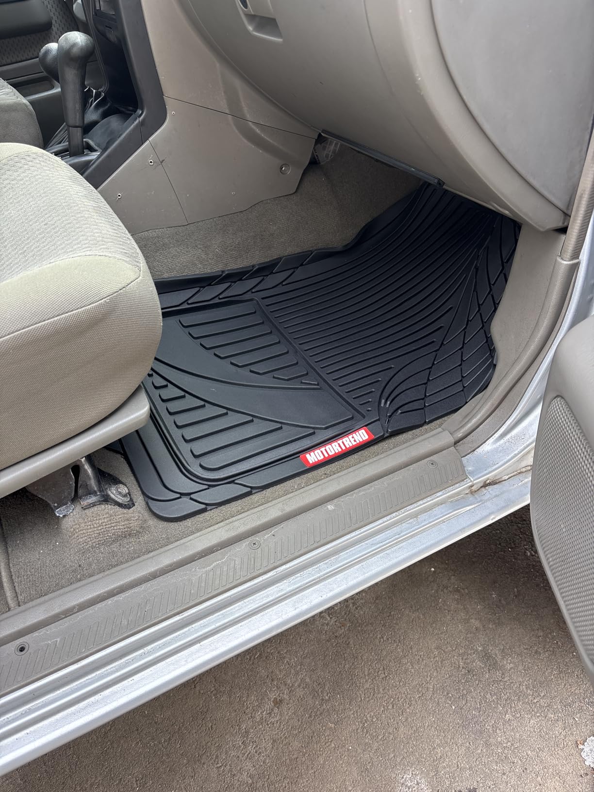 Motor Trend FlexTough Advanced Heavy Duty Black Rubber Car Floor Mats & Cargo Liner for SUV & Car Full Set - Universal Trim to Fit All Weather Automotive Floor Mat & Cargo Liners for SUV, Car, & Van customer photo 1