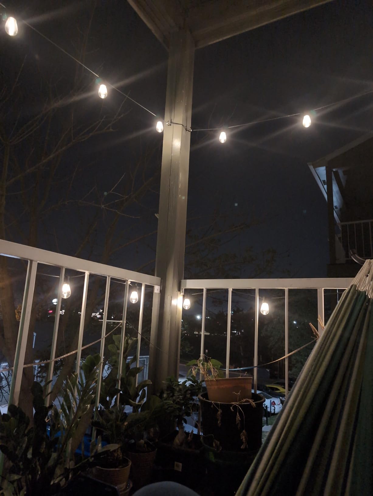 Brightech Ambience Pro USB Powered String Lights - 24 Ft Commercial Grade Waterproof String Lights - Outdoor Shatterproof Patio Lights for Camping, Backyard, Porch, Christmas - 1W 12 Bulbs, Warm White customer photo 2