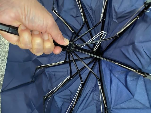 PFFY 2 Packs Travel Umbrella Windproof Auto Open & Close Collapsible Folding Small Compact Backpack Car travel Essentials Purse Umbrellas for Rain customer photo 1