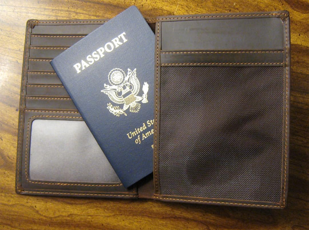 Polare Luxury RFID Blocking Leather Passport Holder Travel Wallet For Men and Women (Dark Brown) customer photo 2