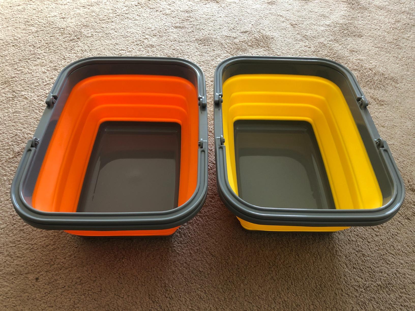 Tiawudi 2 Pack Collapsible Sink with 2.25 Gal / 8.5L Each Wash Basin for Washing Dishes, Camping, Hiking and Home customer photo 2