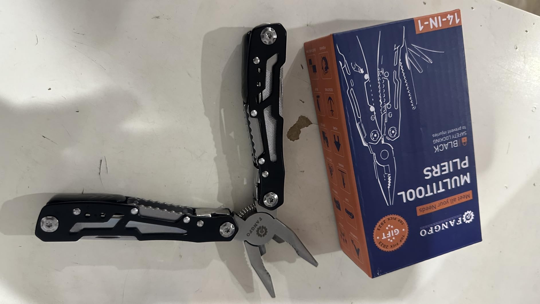 14-In-1 Multitool with Safety Locking, Professional Stainless Steel Multitool Pliers Pocket Knife, Bottle Opener, Screwdriver with Nylon Sheath, Apply to Survival,Camping, Hunting and Hiking customer photo 2