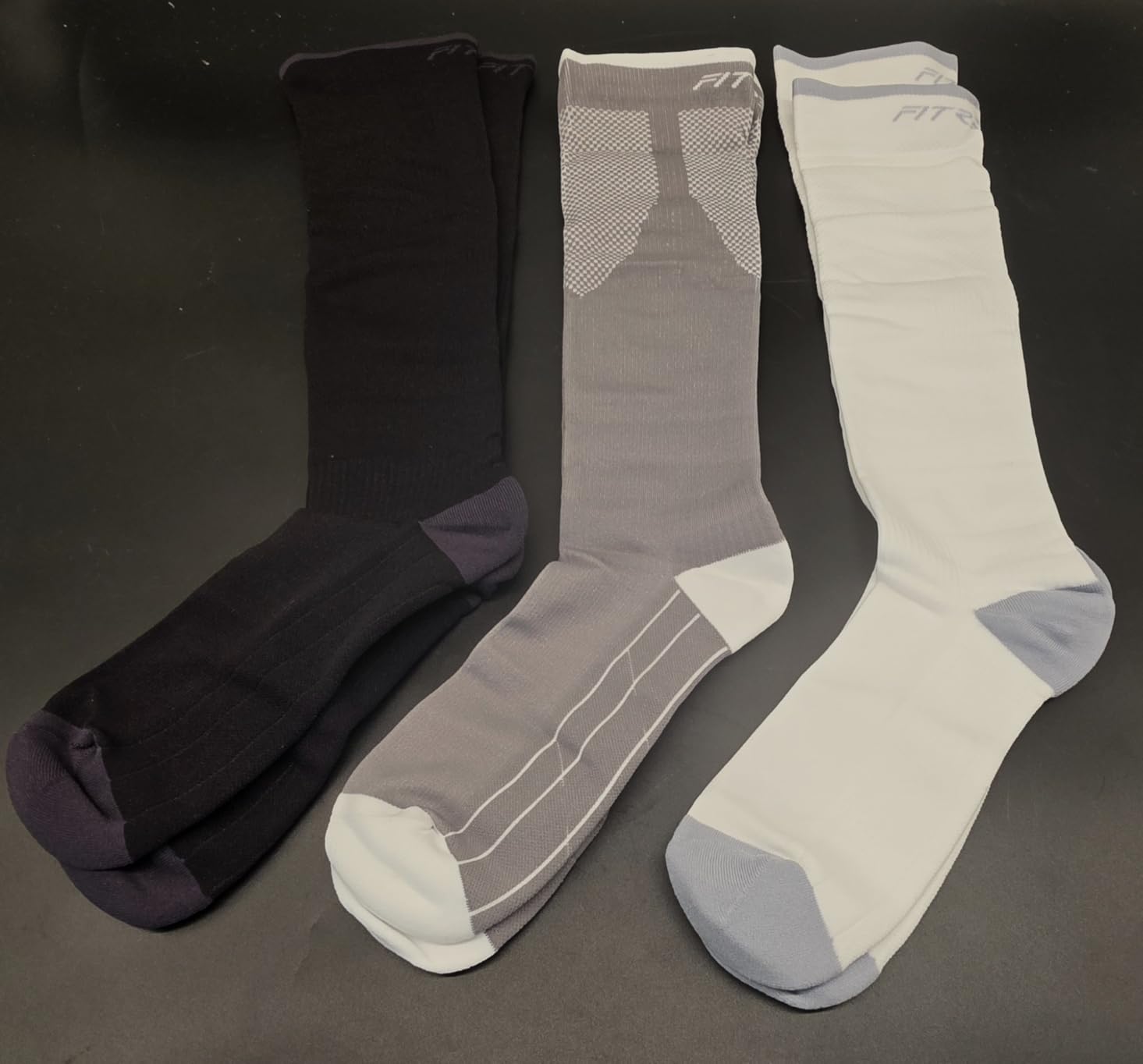 3 Pairs Compression Socks for Women and Men 20-30mmHg-Circulation Support Socks customer photo 1