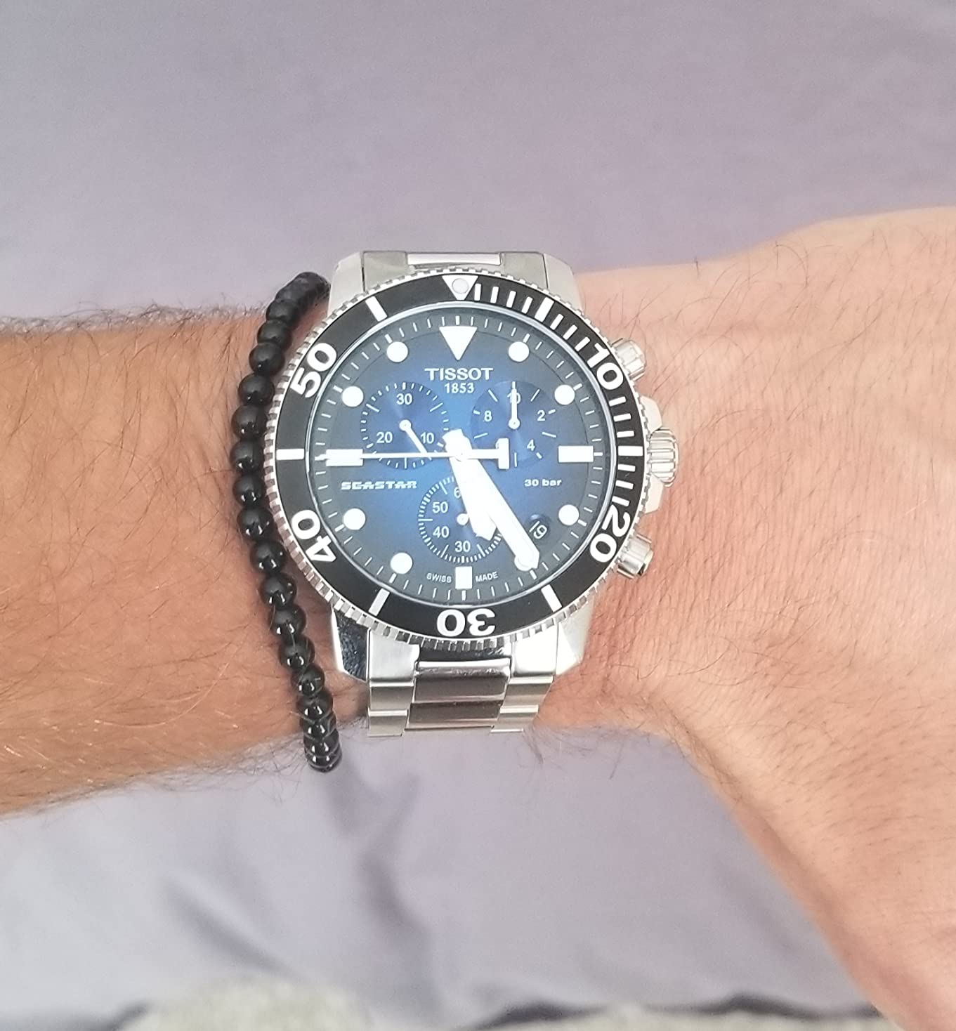 Tissot Seastar Ceramic Sport Watch - Swiss Quartz Dive Watch customer photo 2