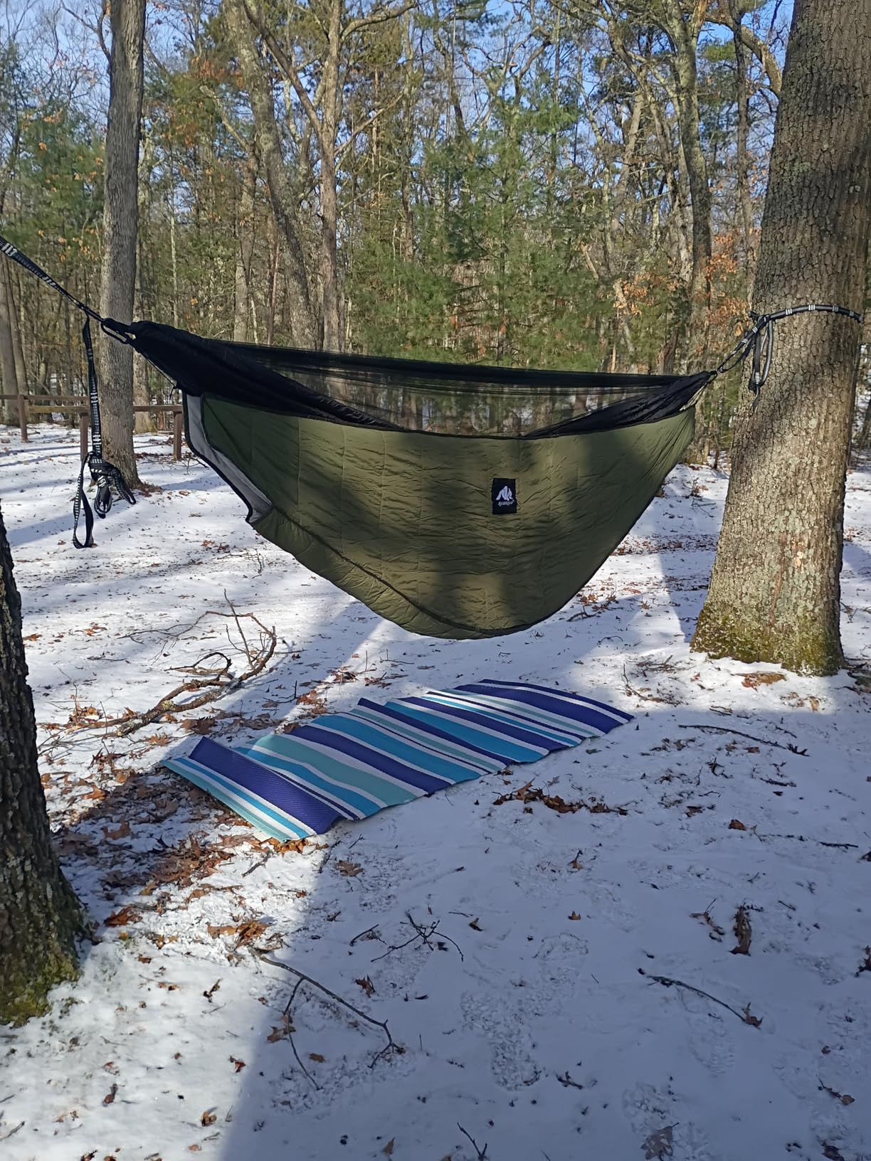 AYAMAYA Single & Double Hammock Underquilt Full Length Big Size Under Quilts for Hammocks, Camping Backpacking Essential, Winter Cold Weather Warm UQ Blanket Bottom Insulation customer photo 2