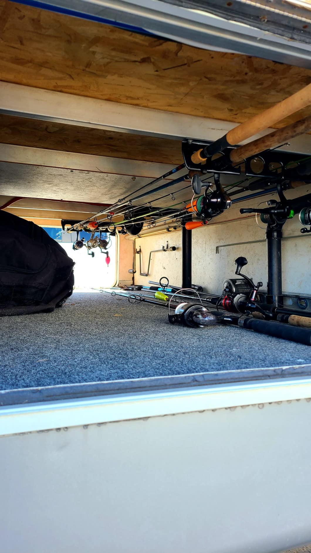 Homydom Fishing Rod/Pole Ceiling/Wall Storage Rack customer photo 1