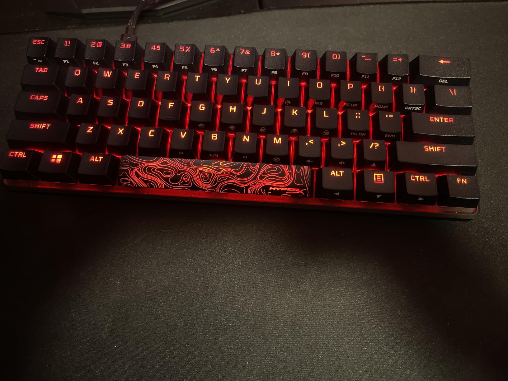 HyperX Alloy Origins Core - Tenkeyless Mechanical Gaming Keyboard, RGB LED Backlit, Linear HyperX Red Switch, Black customer photo 1