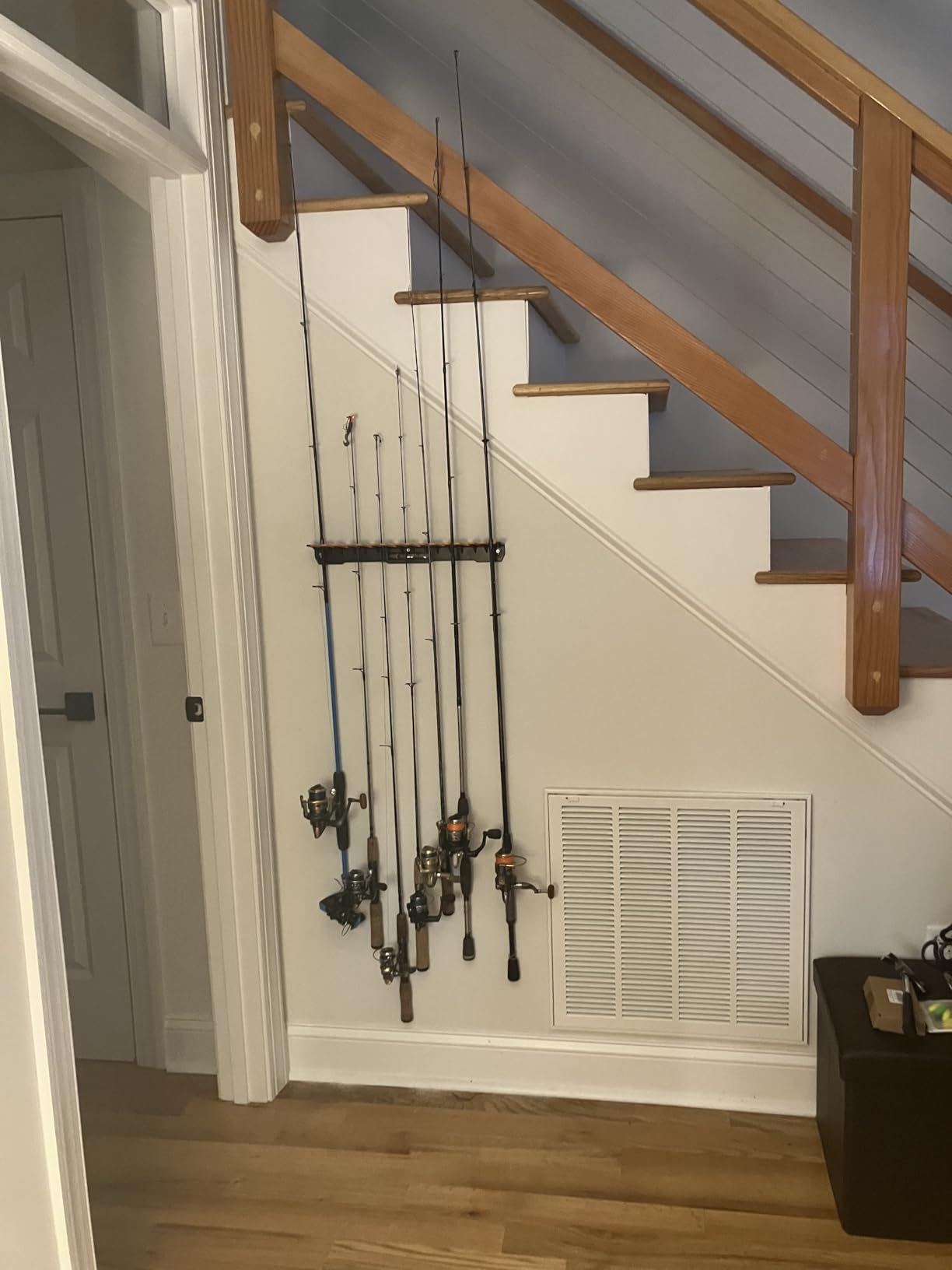 KastKing V15 Vertical Fishing Rod Holder - Wall Mounted Fishing Rod Rack, Store 15 Rods or Fishing Rod Combos in 17.25 Inches customer photo 2