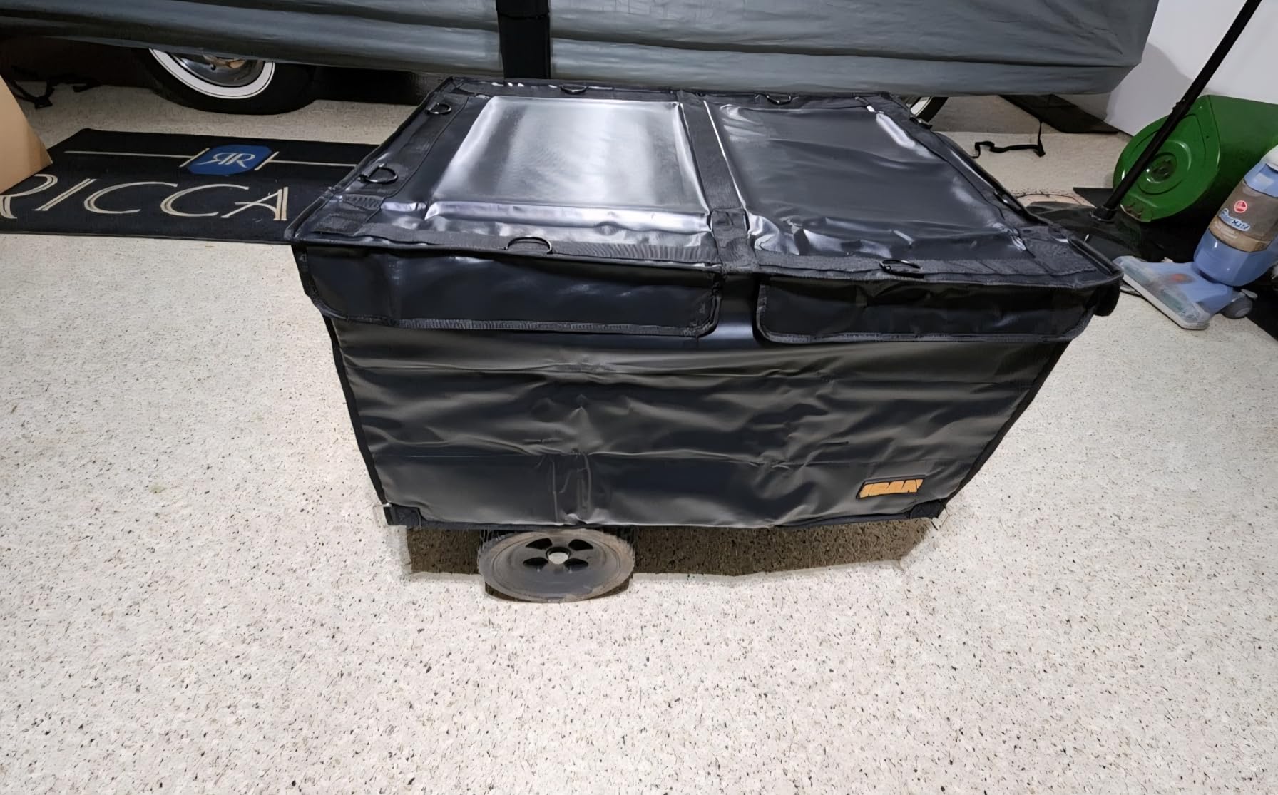 IGAN Generator Covers While Running for most 3500w-12000w Generators - Ultra Heavy Duty Generator Covers for Outside - Portable Waterproof Generator Cover, Generator Enclosure Outdoor, Black customer photo 2