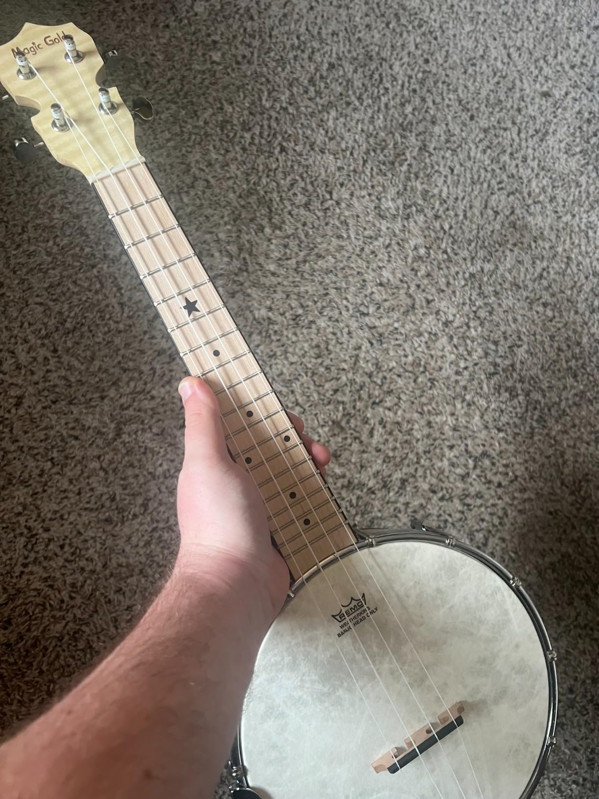 Kmise Banjo 5 String Banjos, Professional Full Size 38 Inch Open or Closed Back With Resonator, Bridge, Strings Pack, Finger Picks, Strap, Case, Tuner Accessories Set Gift Choice for Adults Beginner customer photo 1