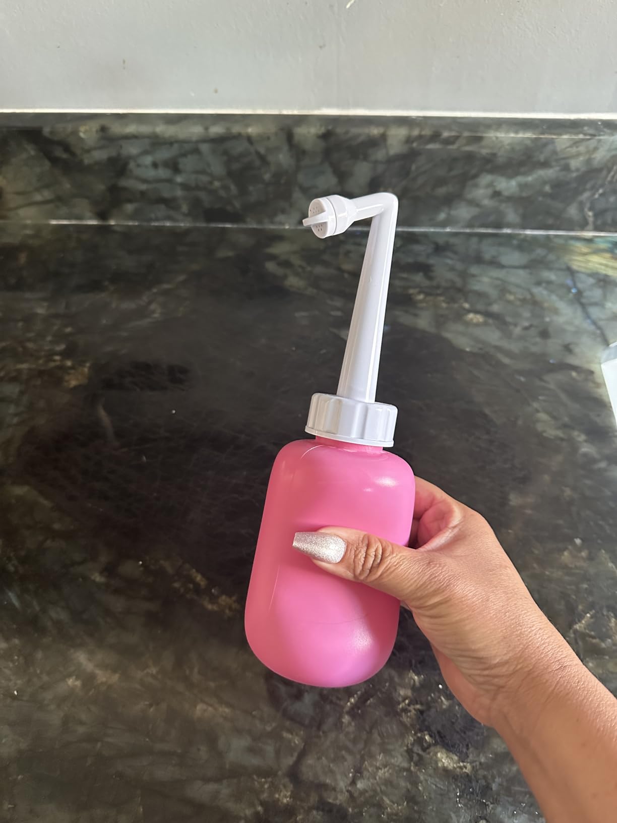 Cynpel Peri Bottle - Postpartum and Perineal Care - FSA HSA Eligible - Portable Hand Held Travel Bidet Sprayer for Women or Men - Handheld Jet Spray Bottle for Toilet - Pack of 1 - Blue customer photo 2