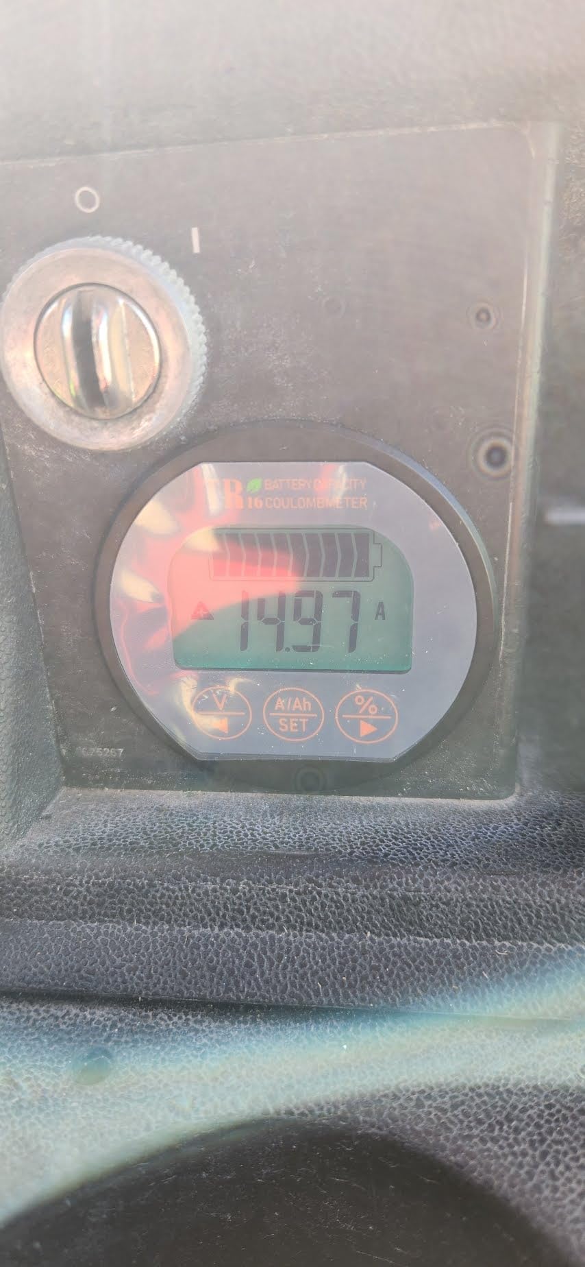 QWORK Battery Monitor Voltmeter Ammeter, Voltage Range 8V-80V and up to 500A, Voltage Current Meter with 13 ft Custom Cable customer photo 1