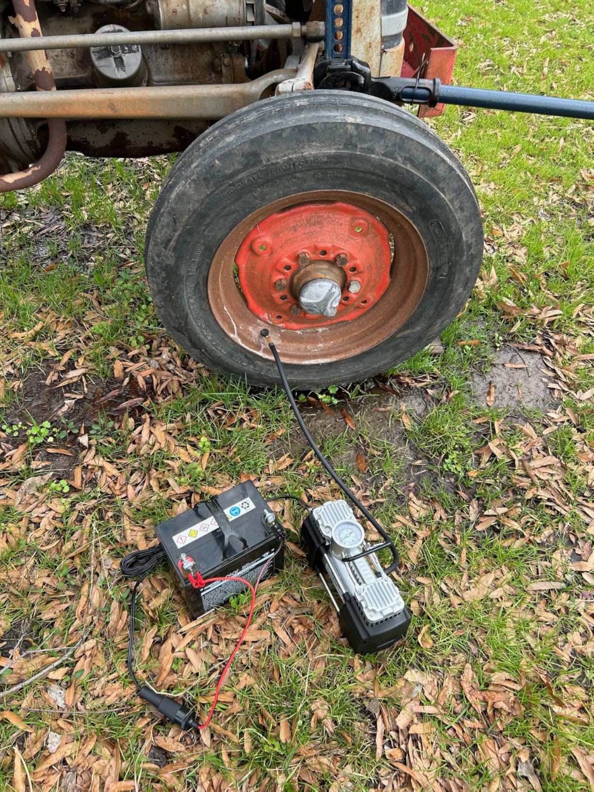 Asani 12V Air Compressor - Portable & Compact Tire Pump, 150 PSI Heavy-Duty Double Cylinder Tire Inflator with LED Flashlight, Ideal for SUVs, Off-Road, Trailer, Truck, Bike, Air Bed customer photo 2