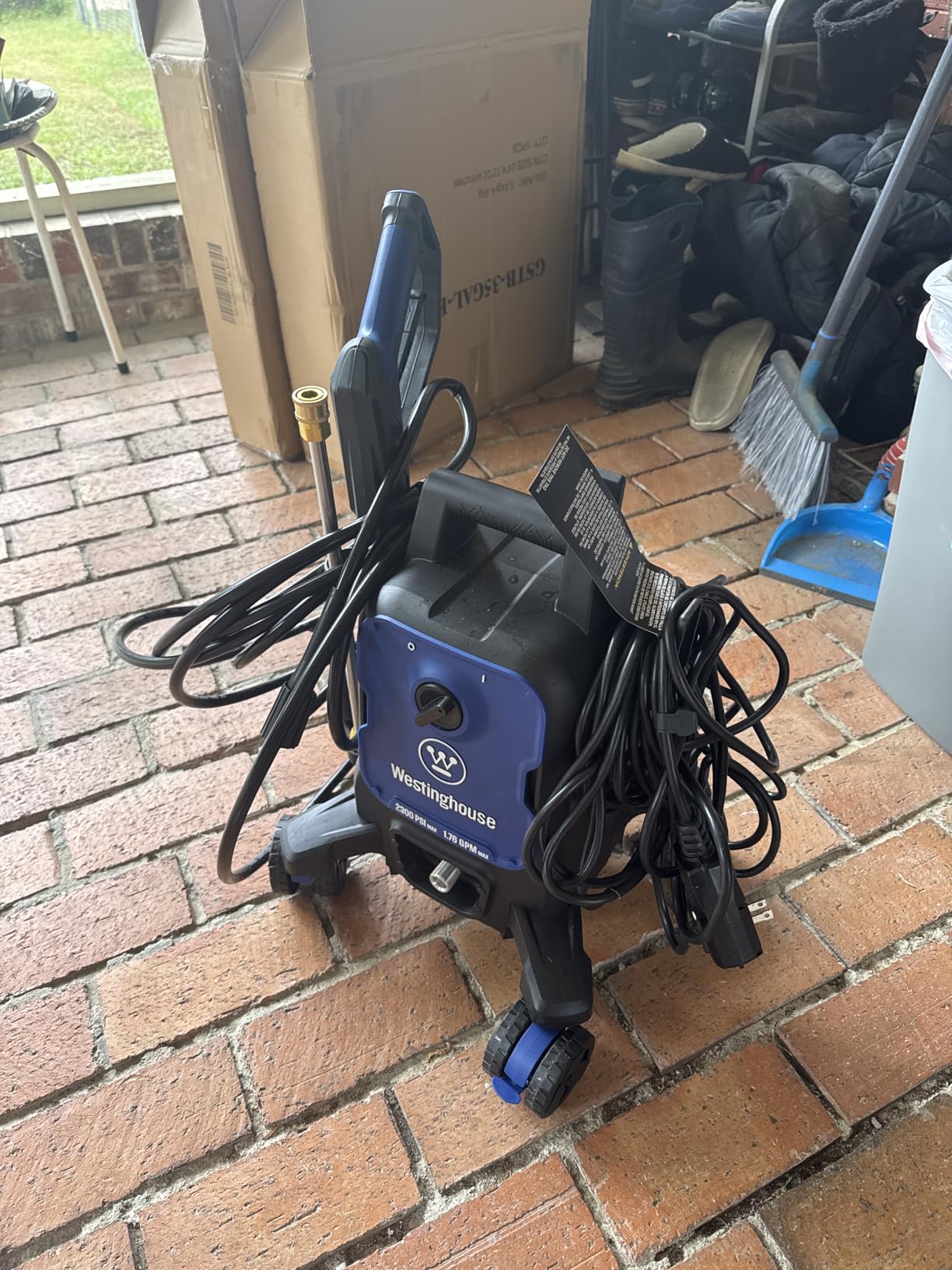 Westinghouse ePX3100 Electric Pressure Washer, 2300 Max PSI 1.76 Max GPM with Anti-Tipping Technology, Onboard Soap Tank, Pro-Style Steel Wand, 5-Nozzle Set, for Cars/Fences/Driveways/Home/Patios customer photo 1