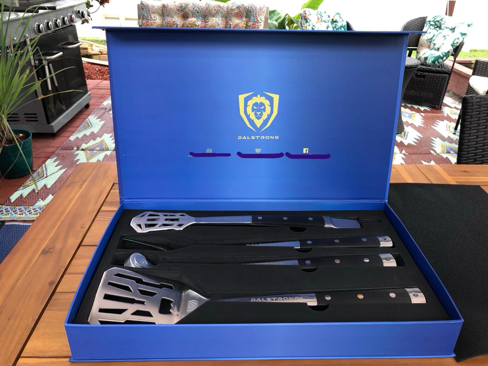 Dalstrong 4-Piece Professional BBQ Pitmaster Grill Set - Premium High-Carbon Stainless Steel Grilling - 18 inch Length - Silicone Brush, Spatula, Tongs, Fork - G10 Handles customer photo 2