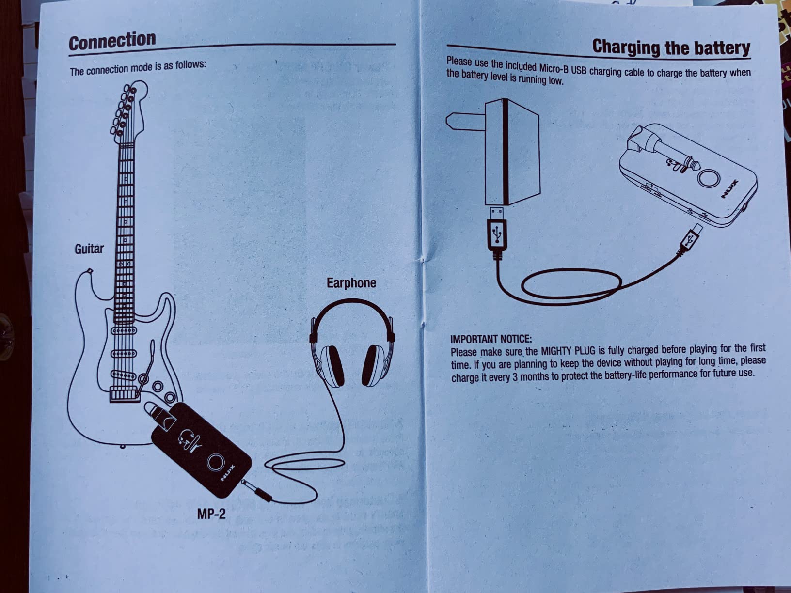 NUX Mighty Plug MP-2 Guitar and Bass Modeling Headphone Amplug with Bluetooth, 13 Amp Models, 20 IRs, 19 Effects customer photo 2
