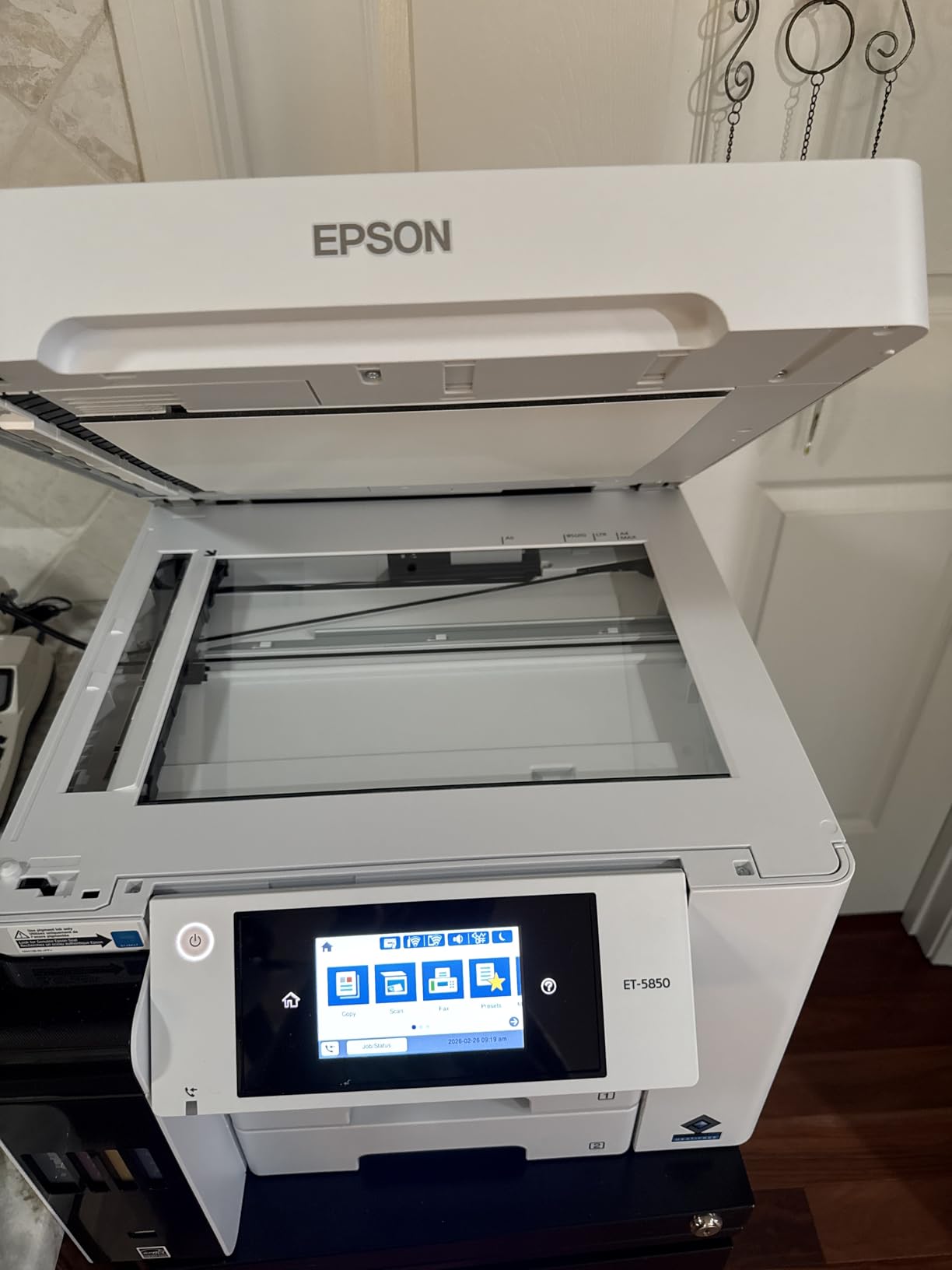 EcoTank Pro ET-5850 Wireless Color All-in-One Supertank Printer with Scanner, Copier, Fax and Ethernet, White customer photo 2
