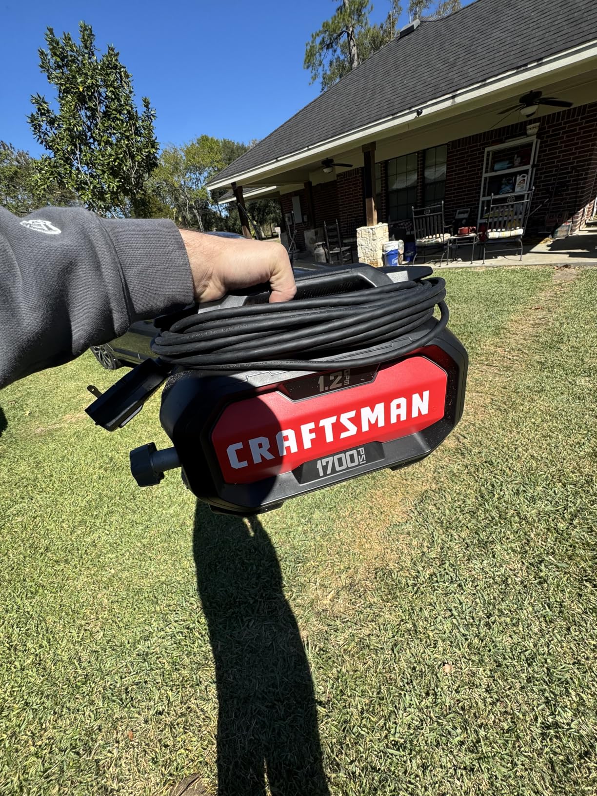 Craftsman Electric Pressure Washer, Cold Water, Lightweight Corded Power Washer, 1700-PSI, 1.2-GPM, Compact (CMEPW1700) customer photo 2