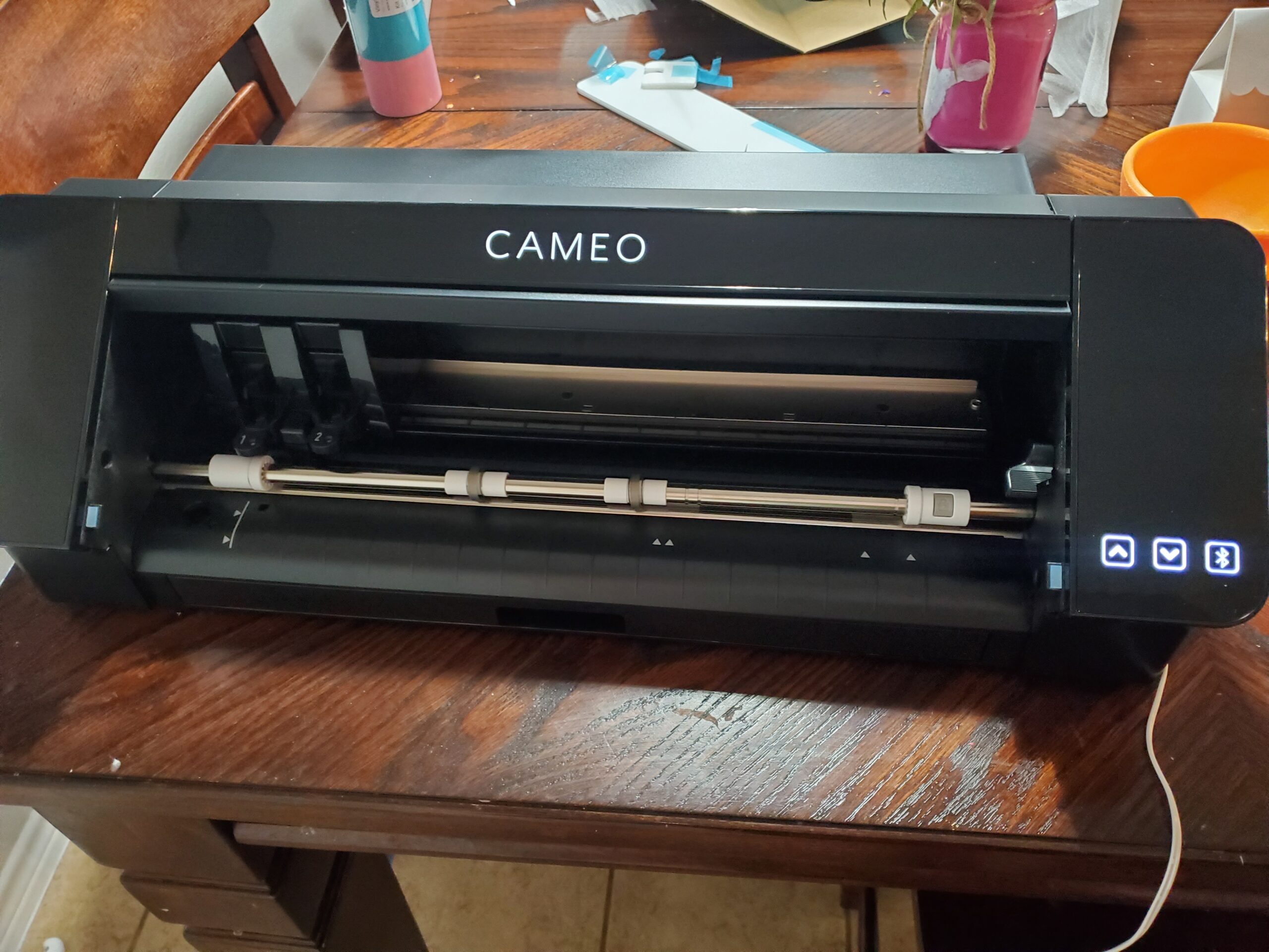 Silhouette America Cameo 5 Alpha (α) - Smart Cutting Machine for Print & Cut - Quiet Operation with AutoBlade, Studio Software, Cutting Mat- Matte Black (Deluxe Bundle) customer photo 1